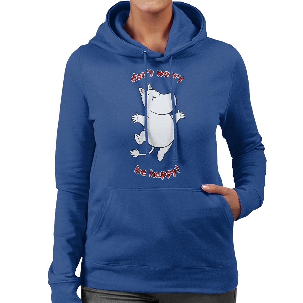 Cloud City 7Moomin Dont Worry Be Happy Women's Hooded Sweatshirt