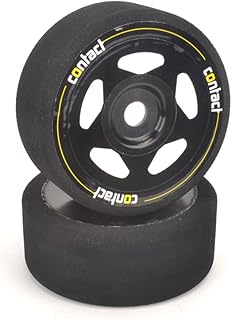 Contact GT8/Rally 1/8 On Road Foam GT Tires 25 Shore Black Rims CONJB25B