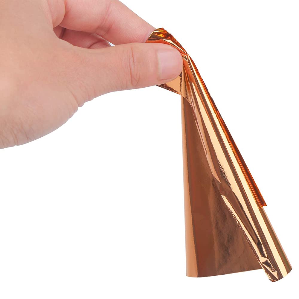 Fogli Lamina D'Oro Rosa 100 Pezzi - 14x14 Cm, Imitazione, Per Decorazione E Doratura - Foto 10