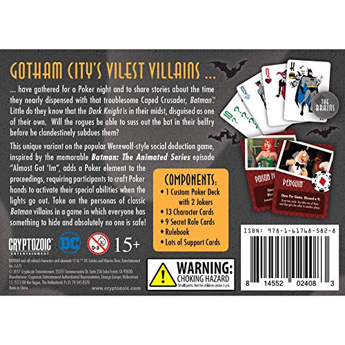 Cryptozoic Entertainment Batman Almost Got Im Card Game (8 Player),180 Months To 1200 Months #TOP3