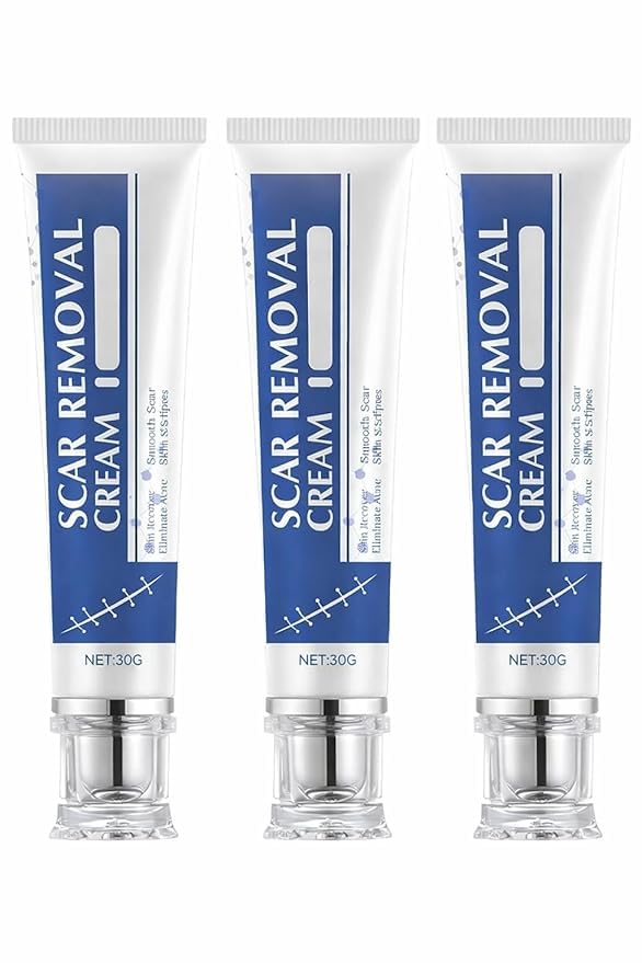 Image of Scar Removal Cream & Silicone Gel | Advanced Scar Treatment for, Keloids & Stretch Marks | Scar Repair Cream for Old & New Scars | Scar Gel for Face & Body (3)