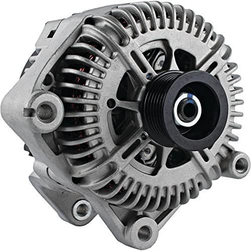 New Alternator For 4.4L Bmw X5 05 06 2005 2006 12-31-7-537-959, Tg17C027, 12-31-7-537-962, 12-31-7-540-993, Tg17C027B 180Amp Internal Fan Type Solid Pulley Type Internal Regulator Cw Rotation 12V #TOP18