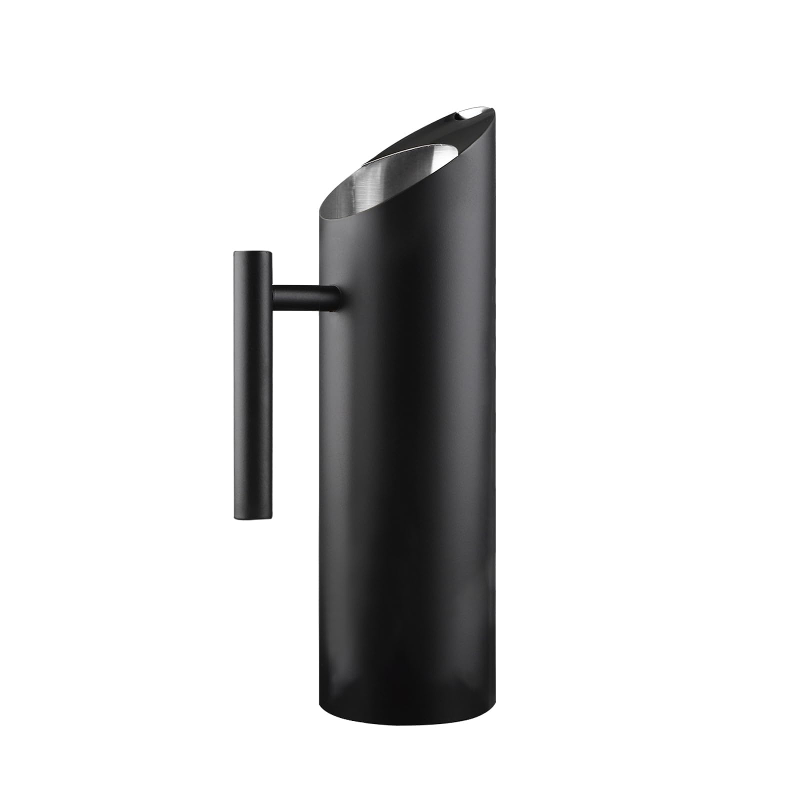 Pichet en acier inoxydable noir carafe 1,5 l pour jus de fruits et boissons froides