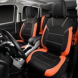 Lgtcjzfw Tailored Leather Car Seat Covers for Dacia Duster Duster 2 Duster 1 Duster S Logan Sandero S,Front & Rear seat Covers Heavy Duty Waterproof, full set (black + lemon yellow) - Image 9