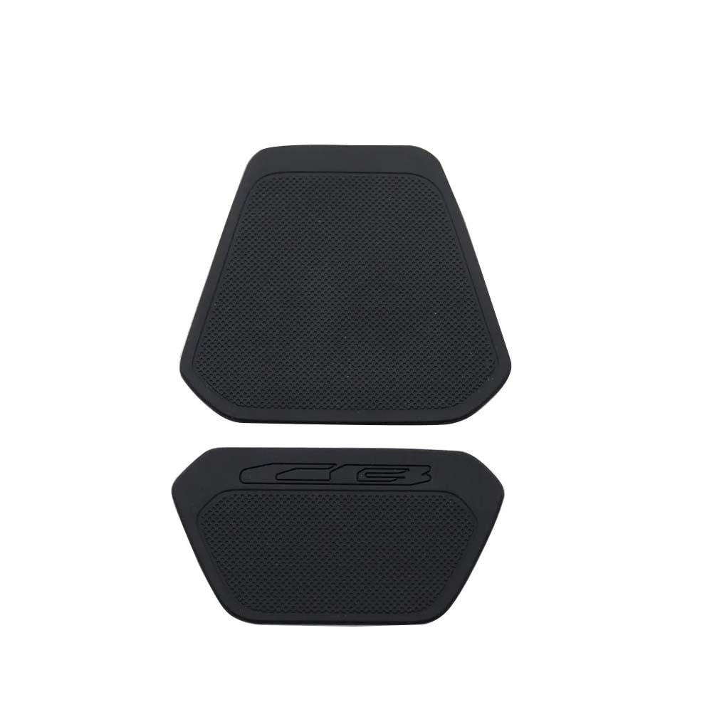 Para CB 500 universal CB650R CB1000R CB650 CB1000 CB125 CB250 Motocicleta Combustible Tanque Amortiguador Protección Adhesivo de Goma (negro)