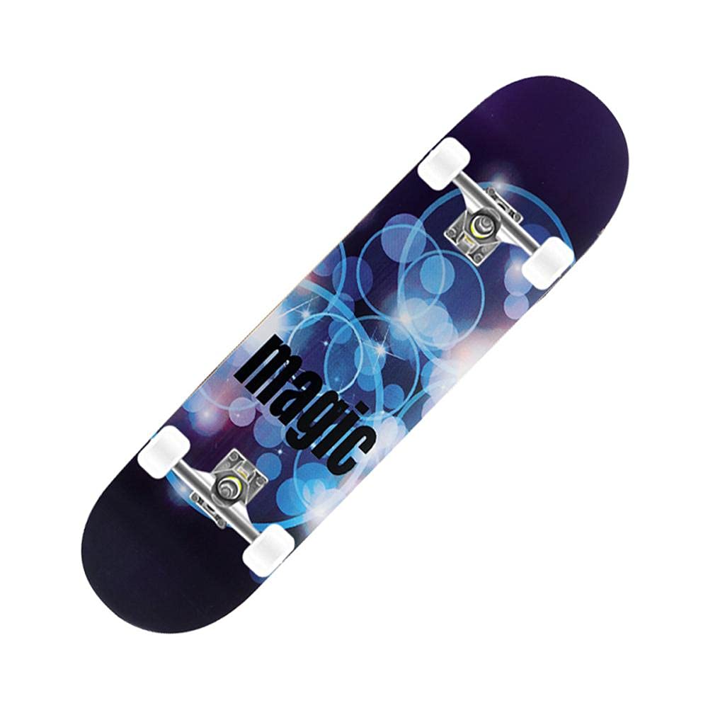 Skateboard pour Filles, garçons, Adolescents, Adultes, débutants, Skateboard Complet 8 Plis érable concave Cruiser.