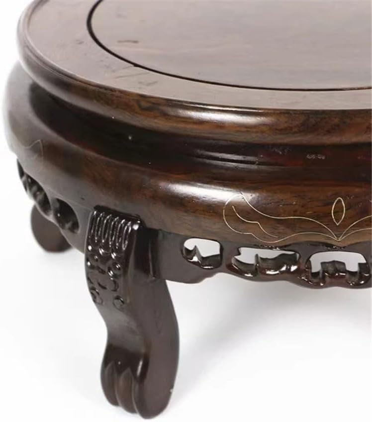 骨董 飾り台 木製 木彫 台 花台 盆栽台 アンティーク レトロ 猫