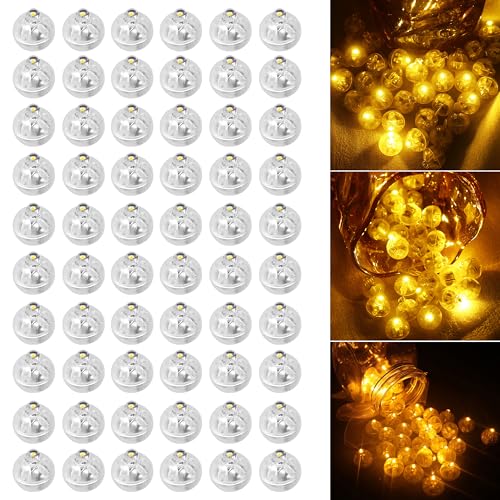 Kimuwote Mini LED Lichter, 60 Stück LED Ballons Lichter...