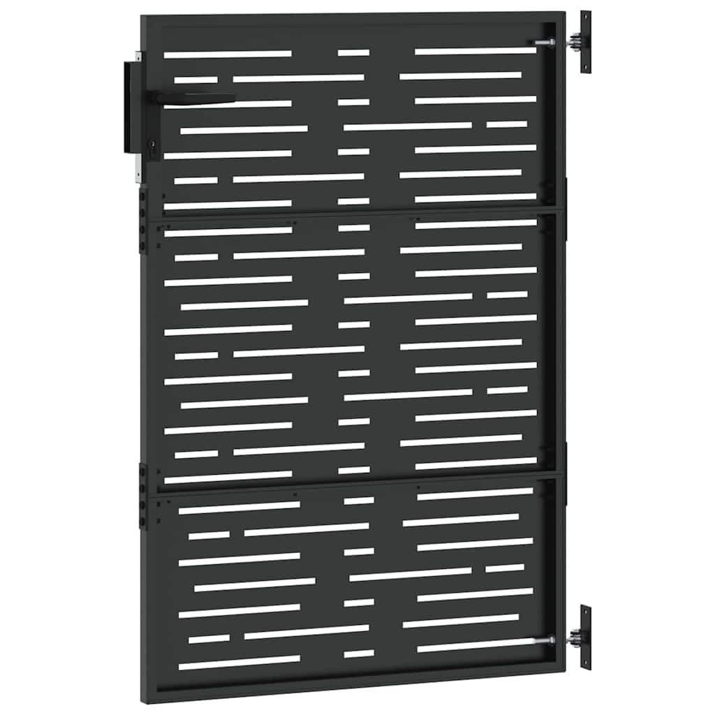 Portillon de Jardin en Métal, Portail de Jardin Porte de Clôture (105 x 125 cm)