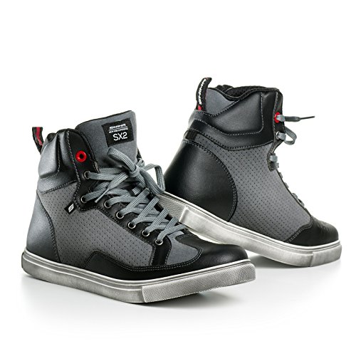 Sneakerhead LIVRE DE COLORIAGE Édition spéciale 30+ Urban sneakers: Une collection des 30 baskets les plus emblématiques Idéal pour tous les passionnés des sneakers. 3 Shima SX-2 GREY Herren Vintage Retro Italienisch Sneaker Urban City Motorradstiefel (41-46, Grau), 42