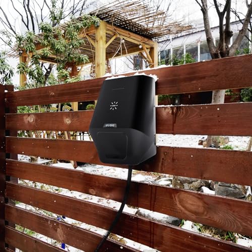 WISSENERGY Wallbox 7,4 kW mit RFID-Karte, Einphasig Schaltbarer Strom 32A/24A/16A, 7,4 kW Heimladestation mit Typ2 Buchse für EV und PHEV (Karte * 5)