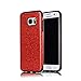 Price comparison product image Sycode Luxury Glitter Shiny Silicone Cases Cover for Samsung Galaxy S7 Edge-Red