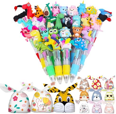 32 Matite Gadget Compleanno Con Topper Animali - Regalini Fine Festa Per Bambini - Foto 10