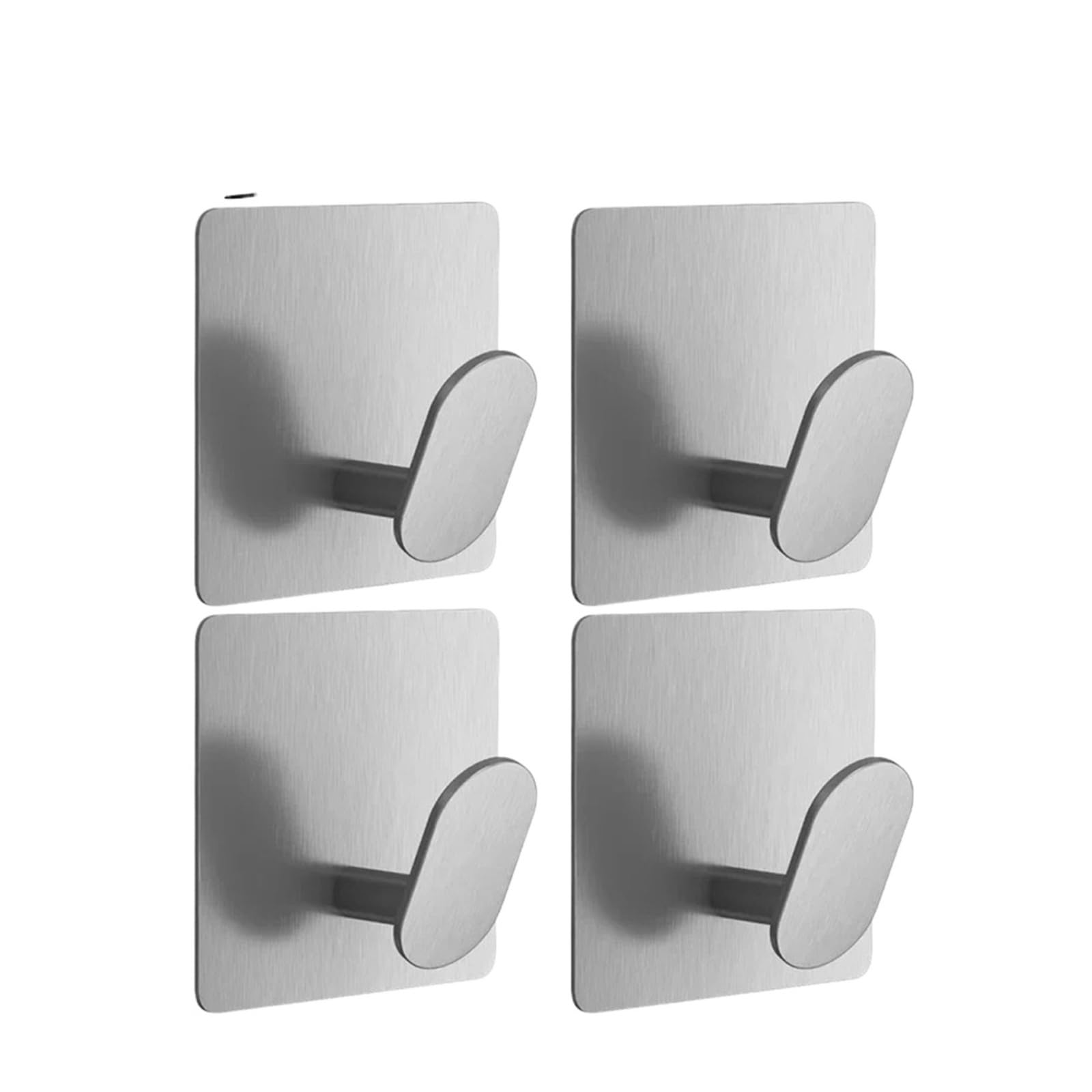 Zguouzantye Sliver-4Pcs 1Pcs Stainless Steel Self Adhesive Robe Hooks