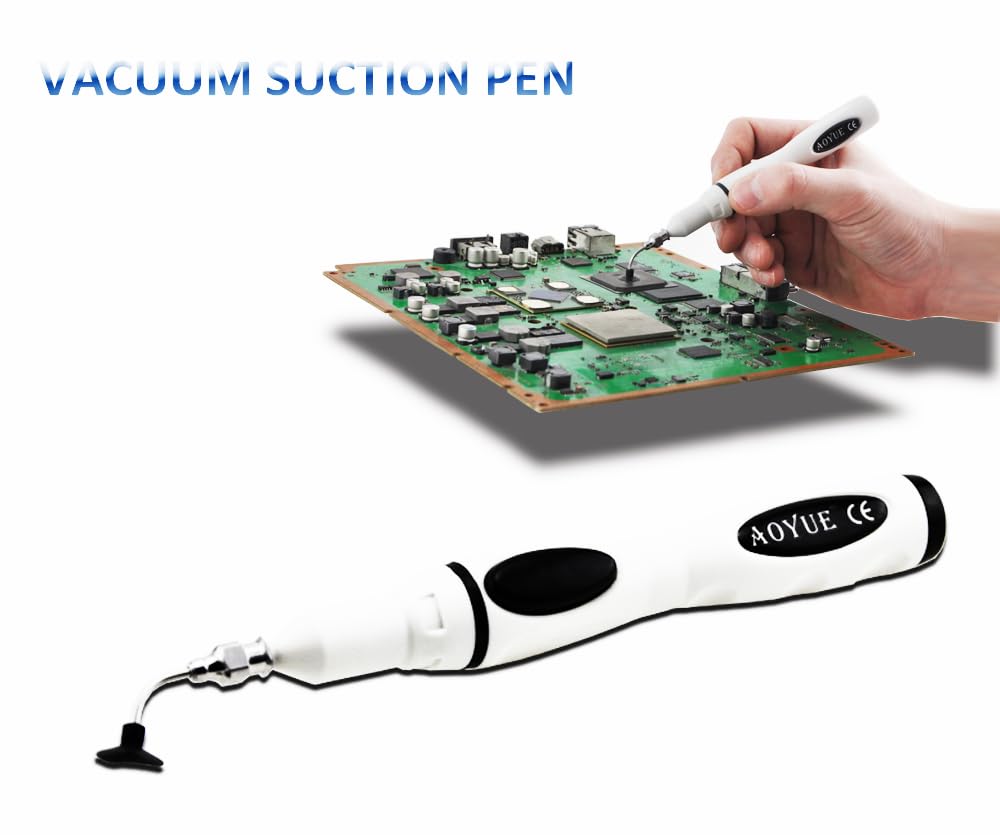 Aoyue 939+ Vacuum Pen Suction Pen SMD Component Pickup Tool 3 Suction Pads and for Precision Component Pickup and Placement - Image 3