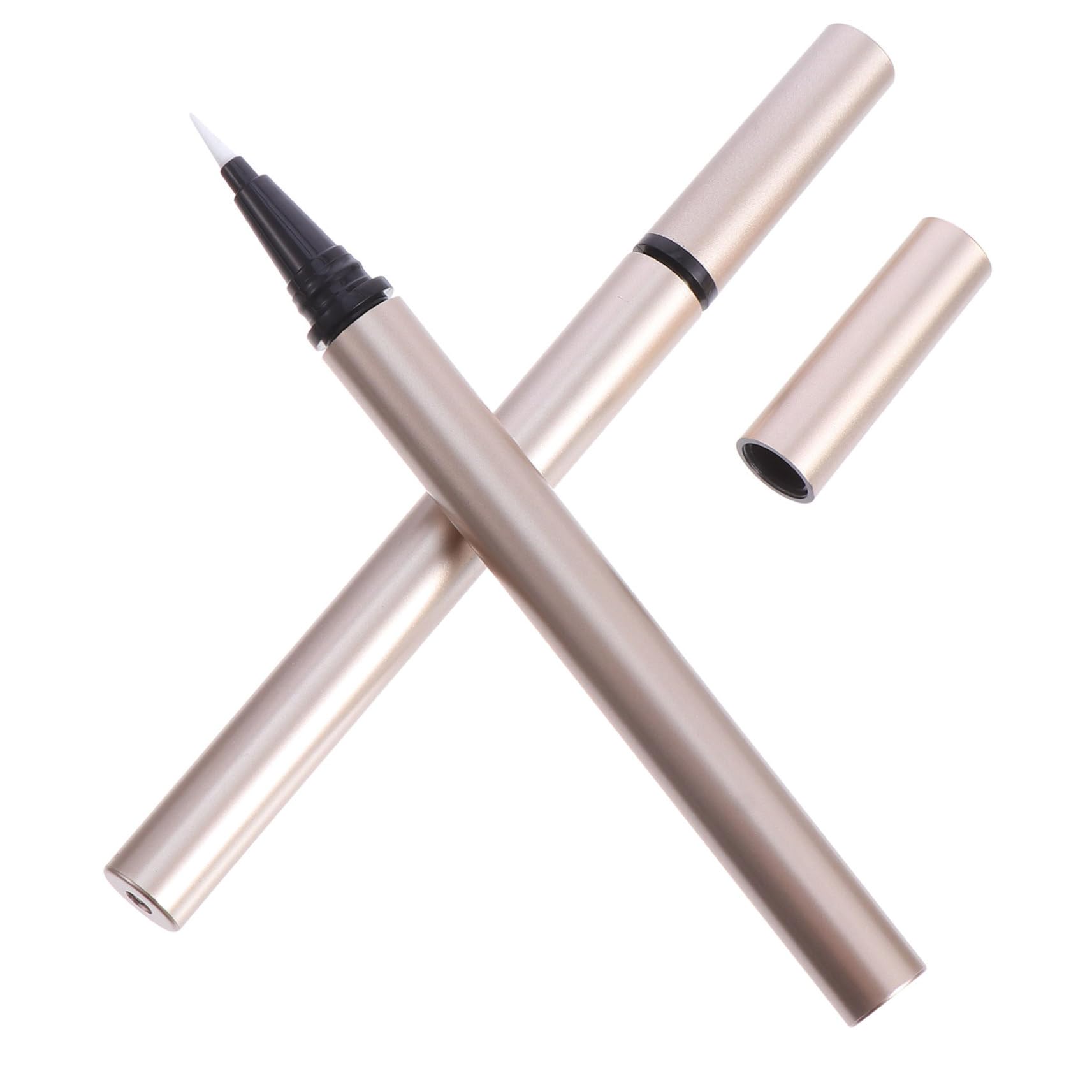 Leere Eyeliner Tube 1ml aus Kunststoff, Gold, 5 Stück