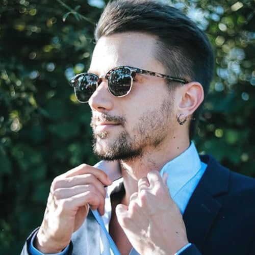 Image of Young & Forever Gift Stainless Steel Hoop Stud Earrings for Men and Boys