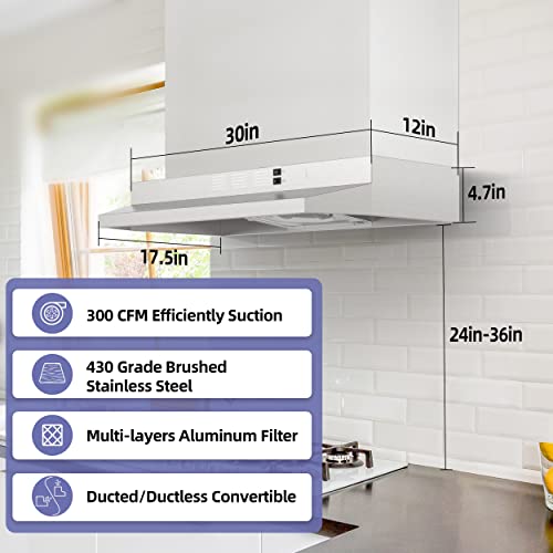 Firegas FGS-USF39A575AC 30 Inch Range Hood Under Cabinet thumb #1