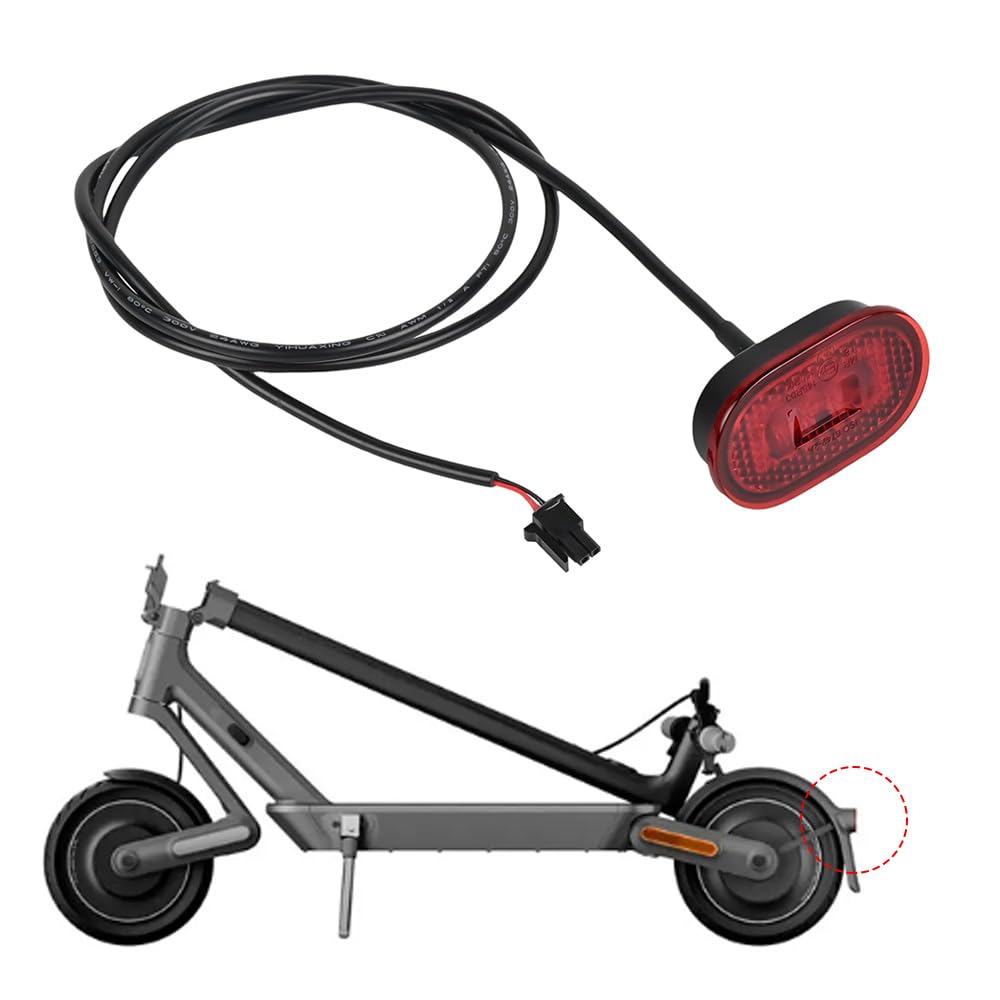 Fututech LED luz trasera para xiaomi mi4 ultra plug and play luces de freno para patinetes eléctricos Accesorios scooter pieza de repuesto cola luz