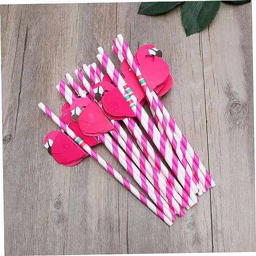 Set de 30 pitillos decorativos de papel Rosy miniatura 3