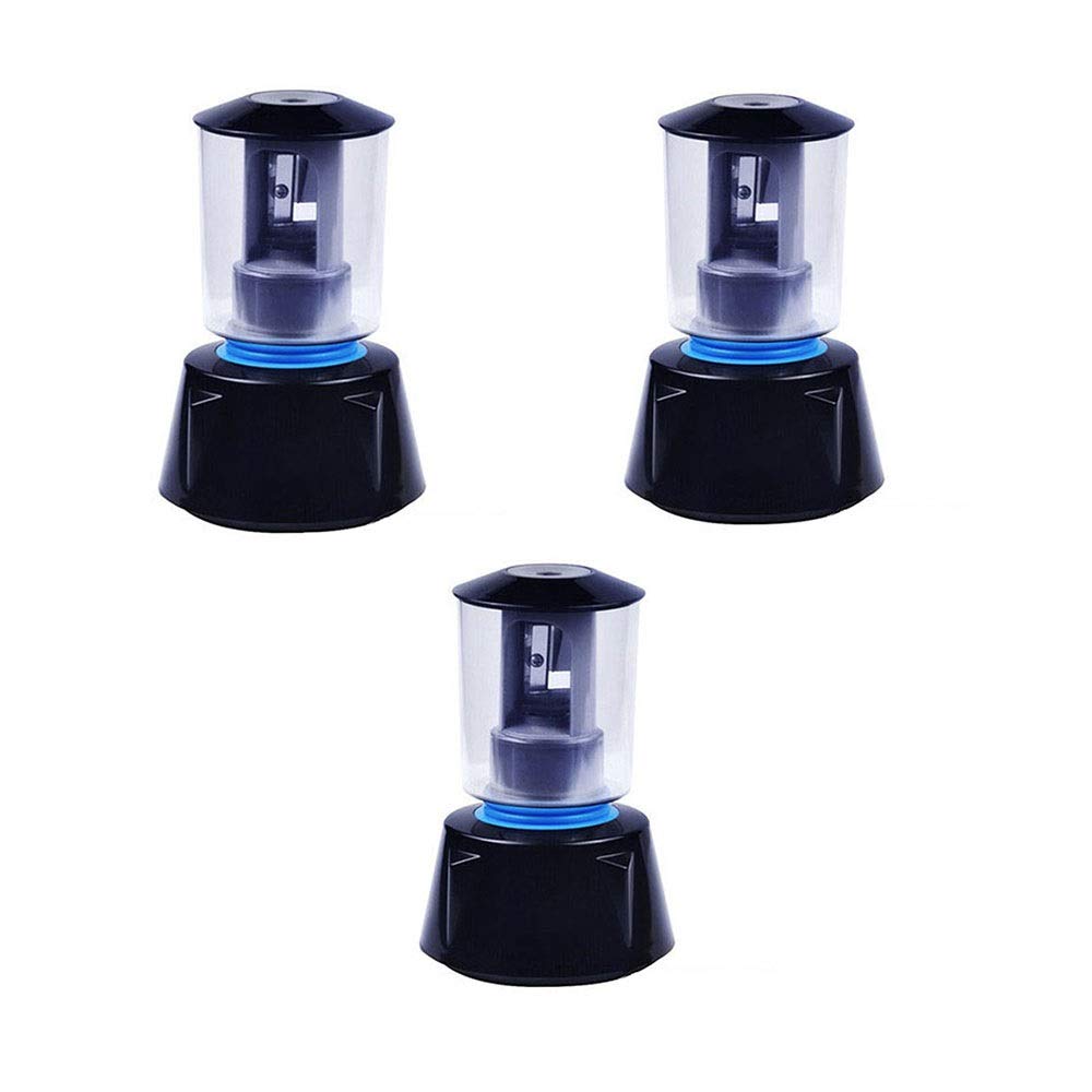 SuDeLLong Electric Sharpeners Plastic Electric Sharpener USB Rechargeable Automatic Sharpener For Painting Art Sketch (Color : Blue, Size : 8.5x8.5x13.2cm)
