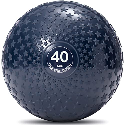 Slam Ball lesté 18 kg JFIT noir pour musculation et gym à domicile