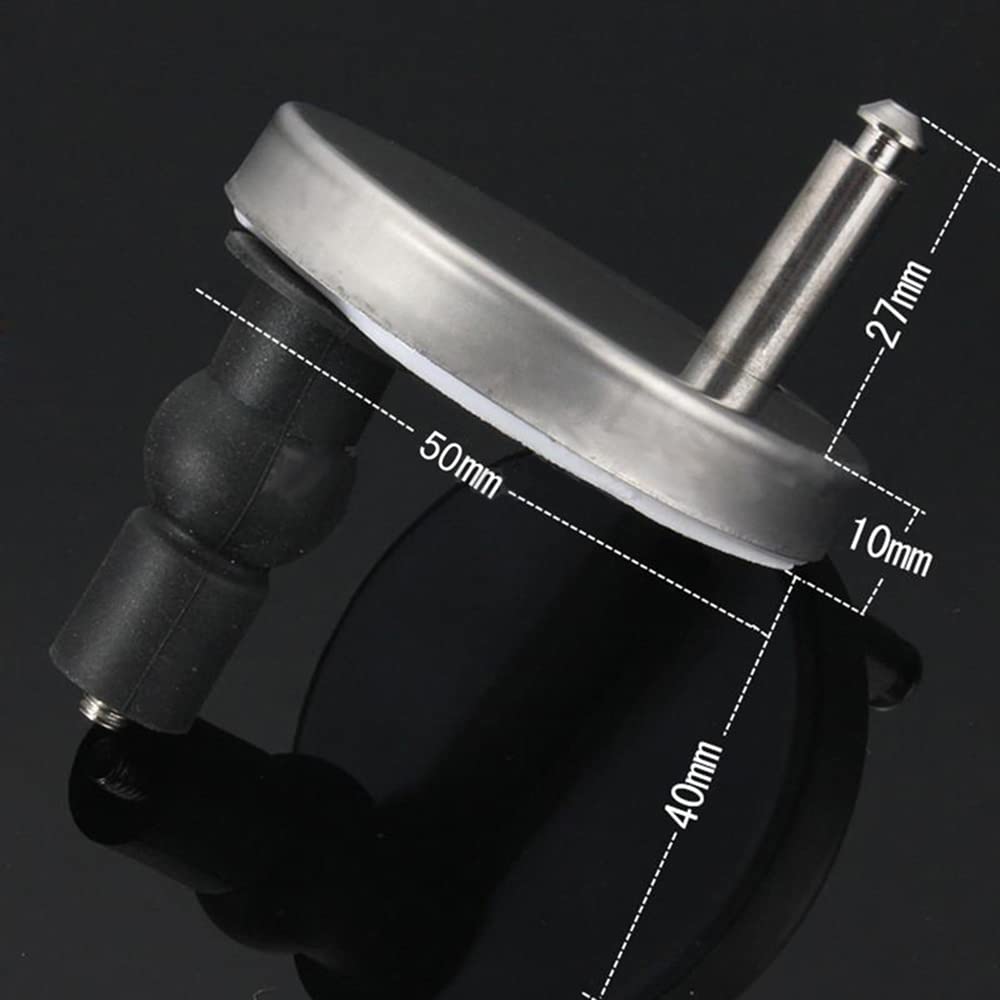 2 Packs Toilet Seat Hinges Fixings - Quick Release Top Fix For Blind Holes, Includes Rubber Screws & Nuts (45mm)