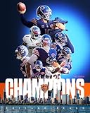 SPORTSPHOTOSUSA 2025 Chicago Bears NFC North Division Champions 8x10 Team Composite Photo