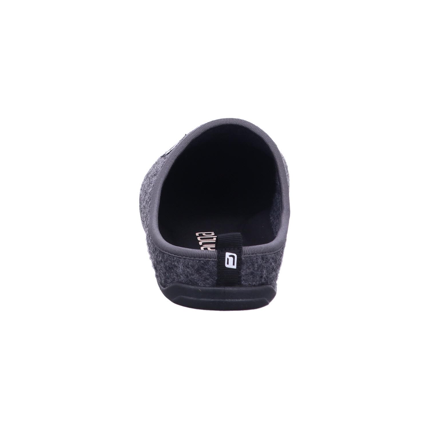 Nanga Erwachsene - Unisex Wool Slipper - Hausschuhe für Damen & Herren, Unisex Filz-Pantoffeln, Slipper mit Rutschfester Gummi-Sohle, Warme Pantoletten aus Wollfilz, Wechselfußbett schwarz 41