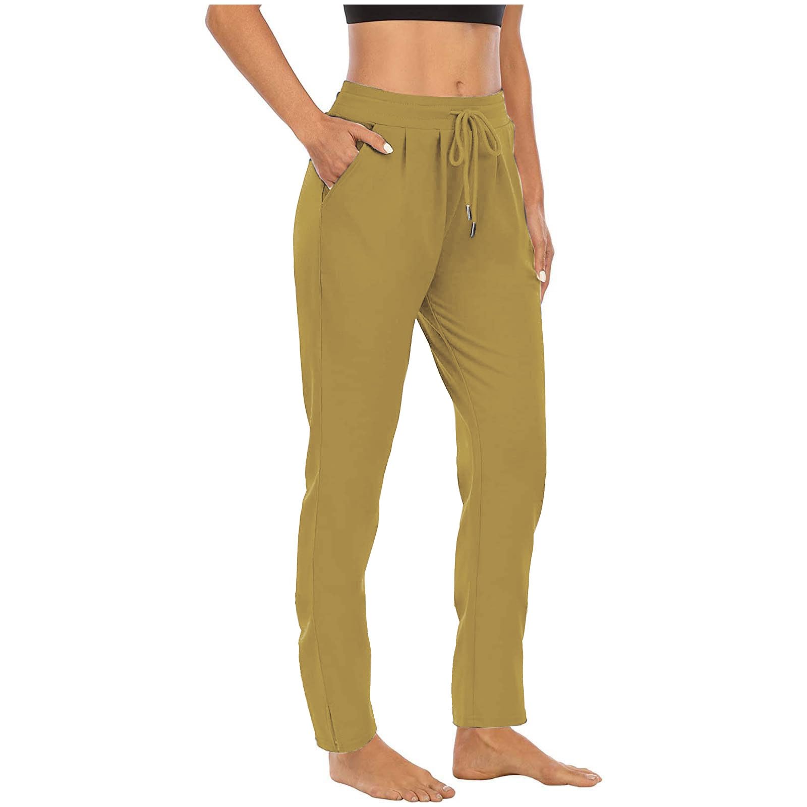 Lounge Pants for Women High Waist Straight Leg Yoga Joggers Lightweight Casual Athletic Workout Trousers with Pockets — view 16