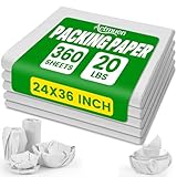 61 x 91 cm Zeitungspapier, 360 Blatt (8,5 kg) – ideal für Umzug, Verpackung und Versand, verpackt zerbrechliche Gegenstände, Geschirr und Haustierkäfigeinlagen
