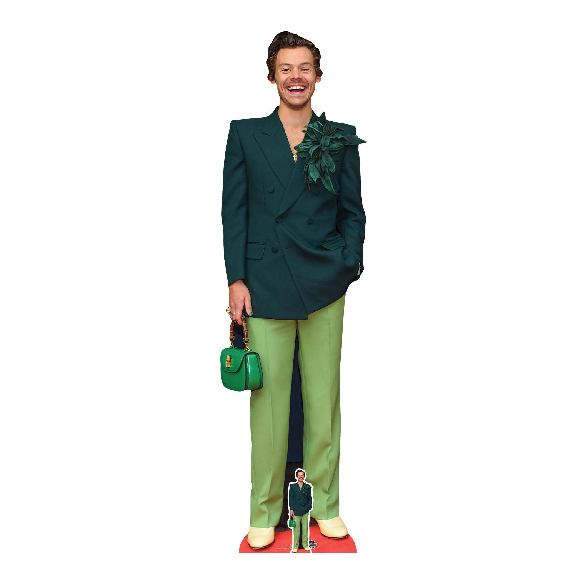 Harry Styles Green Pappaufsteller