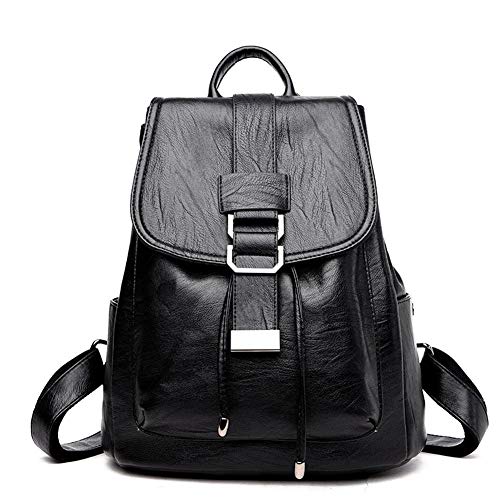 Mochila mujer negra evita el dolor de hombros con este bolso de viaje