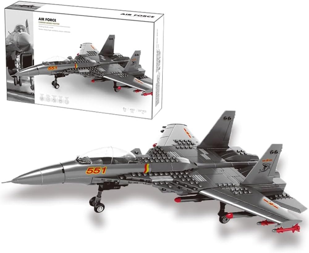 Building Block Set Carrier-Based Aircraft Military Fighter Air Force WW2 Military Airplanes Building Set Model,Aircraft Plane Brick Toy Gifts for Kids and Adults,285PCS