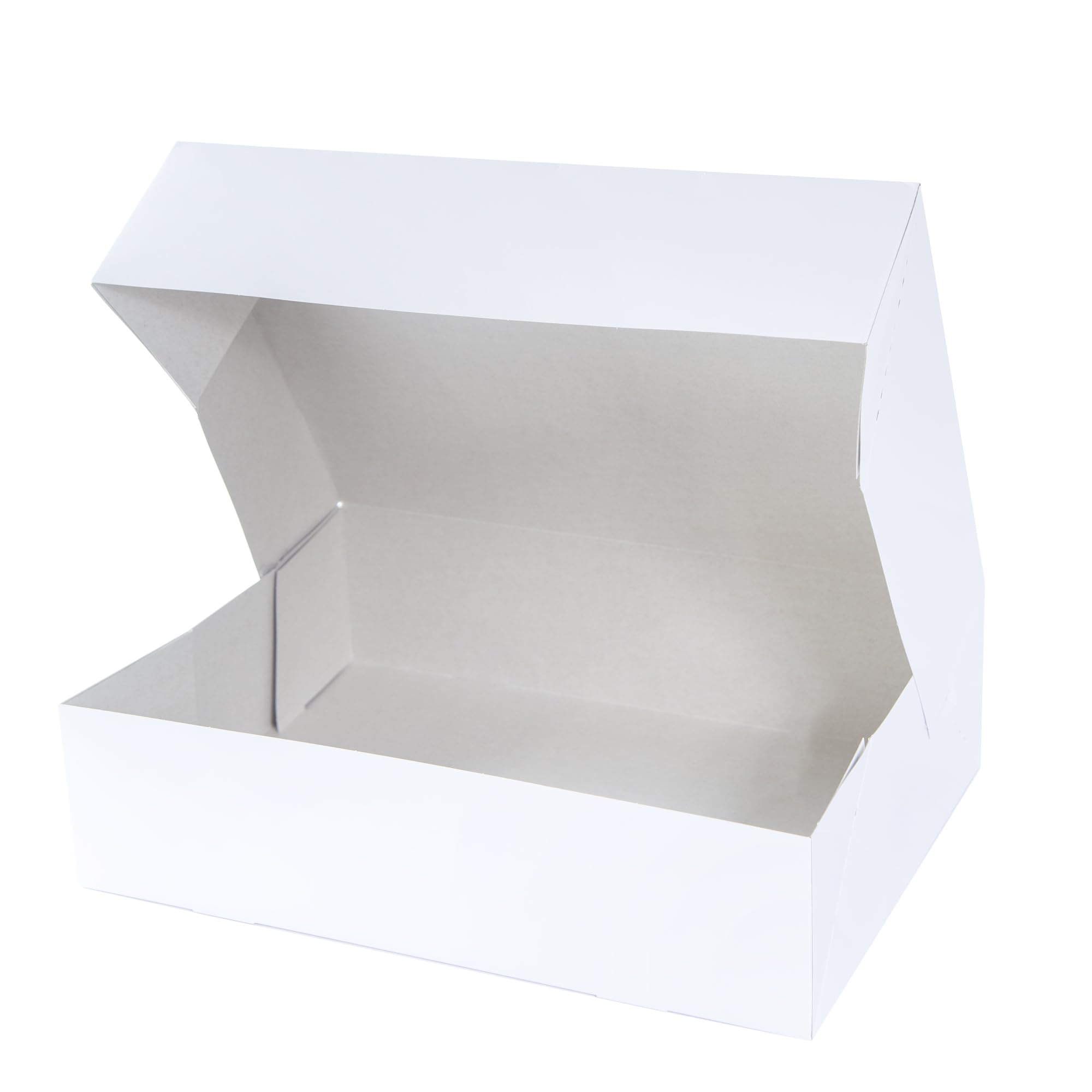 O’Creme Cake Boxes – White Bakery Boxes – 19 x 14 x 5 Inch Pastry Containers – Kraft Bakery Boxes for Holding and Displaying your Pastries - Pack of 5
