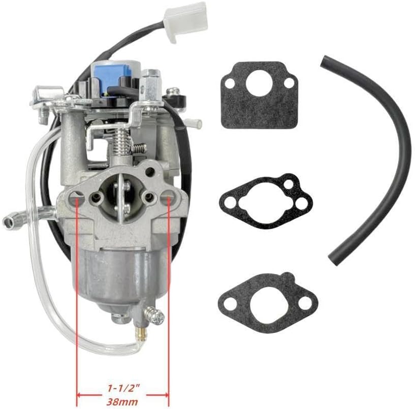 Carburetor Replacement for Pulsar PG2300iS Inverter Generator (2300W Surge / 1800W Rated) for Westinghouse iGen2200, iGen2500 & iGen2800, 4-Pin Stepper Motor, Gaskets & Fuel Line Included