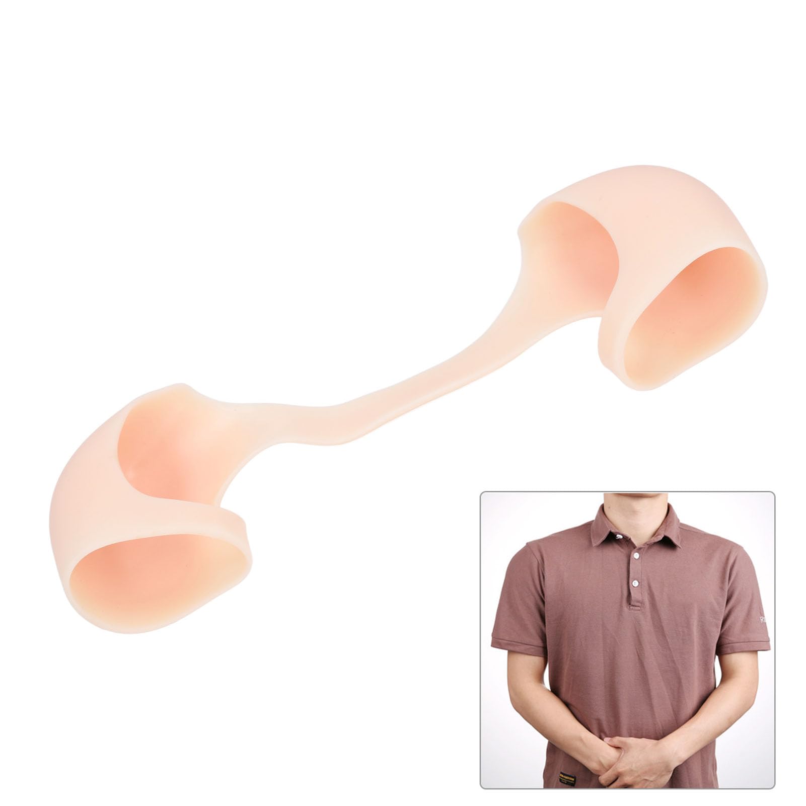 Wysokiej Silikonowe Ochraniacze Na Ramię Ukryte Elastyczne Miękkie Silikonowe Oddychające Anty Slip Shoule Enhancer dla Mężczyzn Kobiet