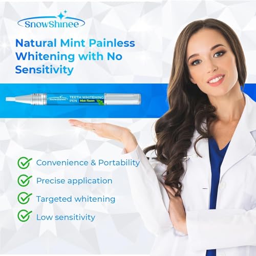 Snowshinee Teeth Whitening Essence Pen: 4 Pcs Tooth White Gel For A Beautiful Smile Night And Day thumb #5