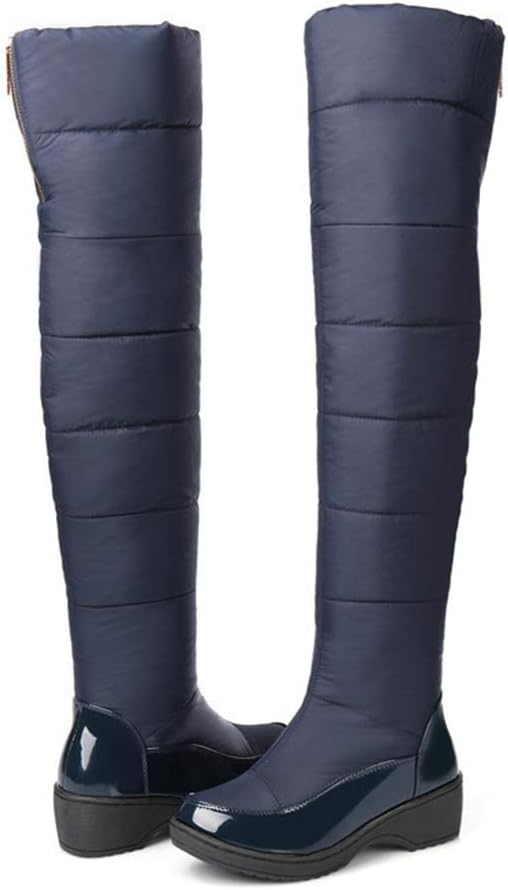 MIOKE Women's Winter Over The Knee Thigh High Snow Boots Waterproof Rain Warm Fur Lined Wide Calf Snow Boot - Image 5