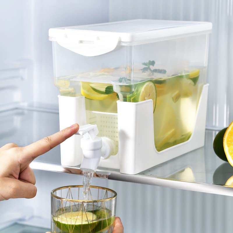 Distributeur de boissons en plastique avec robinet – 2 pièces 3L L – Distributeur