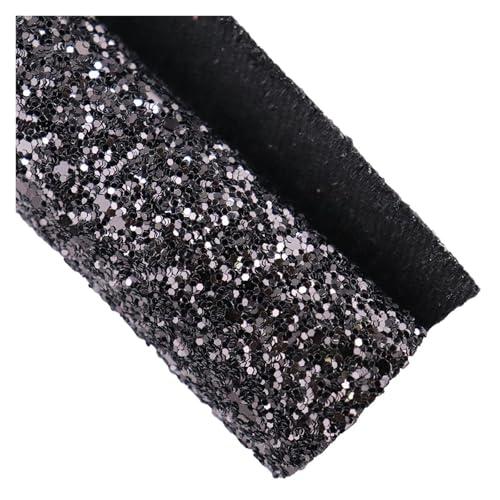 Tissu à grosses paillettes épais simili cuir synthétique couture loisirs créatifs 50x120