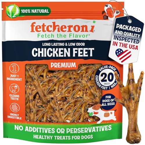 FETCHERONI Premium Chicken Feet Dog Treats
