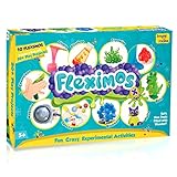Imagimake Fleximos Deca – Play with Clay Mega Activity Set, 10 Types of Clay – Includes Slime Making, Crystal Clay, Putty - for Girls and Boys 5 Years +