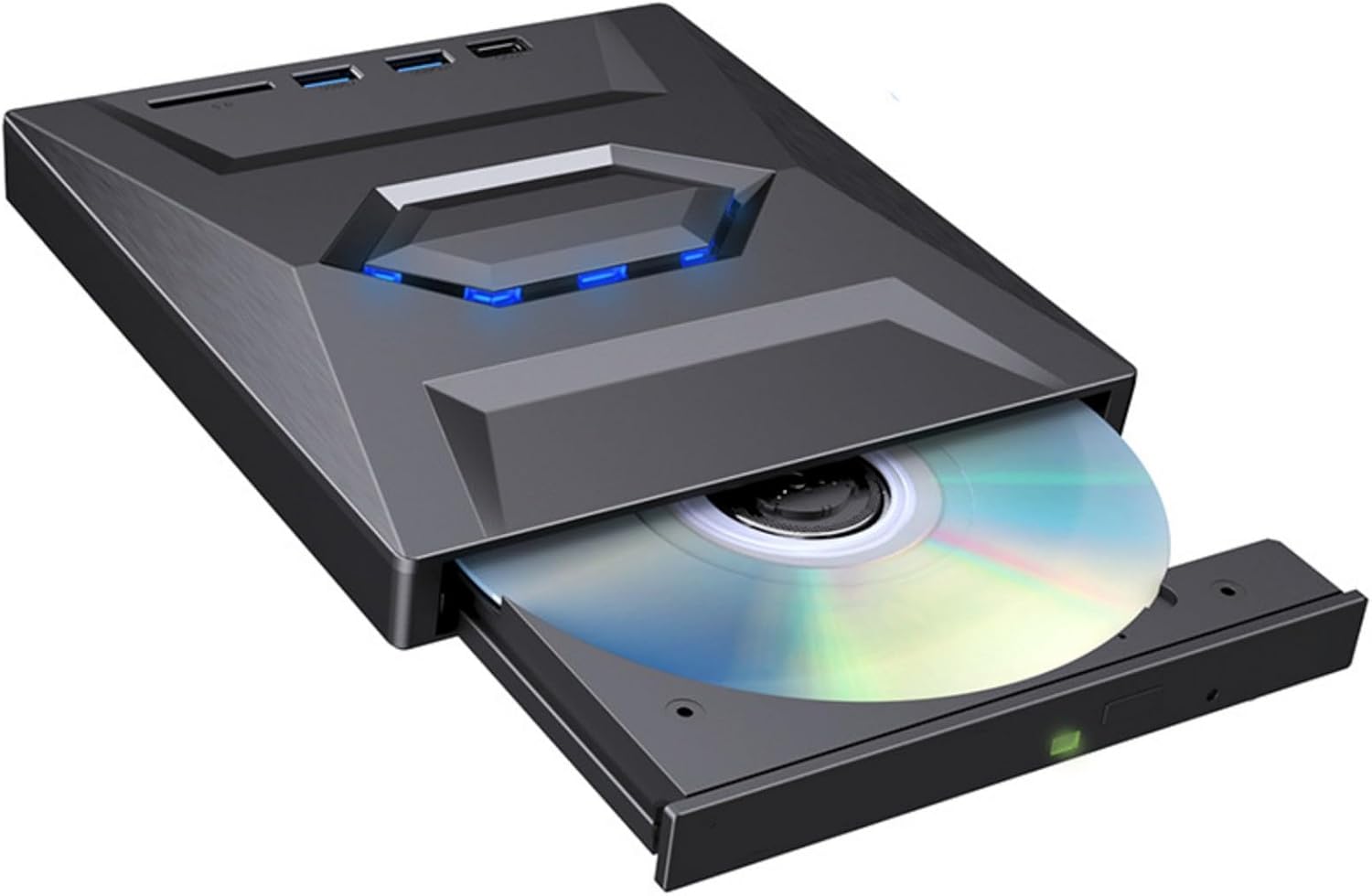 LfrXtra Home、ポータブルUSB3.0とタイプC 2インターフェース 外付けDVDドライブ 高速データ転送ライター PCと