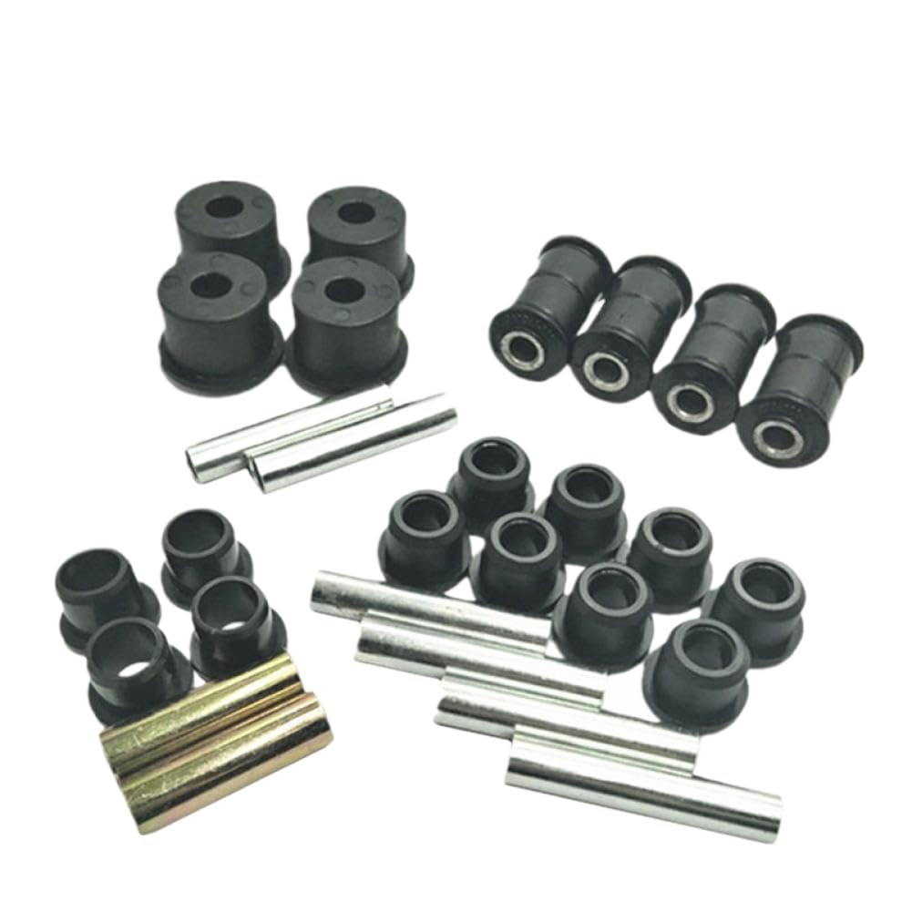 Kit Manicotti in Gomma Braccio Inferiore Triangolare Anteriore E Molla A Balestra Posteriore Compatibile con EZGO RXV