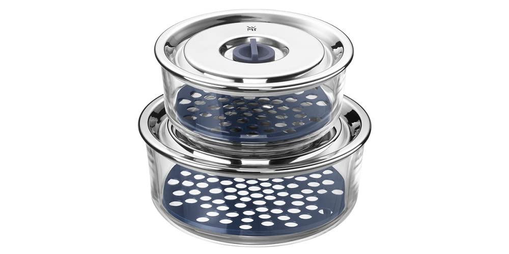 WMF Top Serve Tapa de Repuesto redeonda con válvula, Acero Inoxidable Pulido, 18 cm