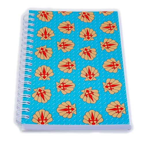 Camino Cats Jakobsweg Pilger-Notizbuch, Spiralbindung, Liniert, Tagebuch, 16x12 cm