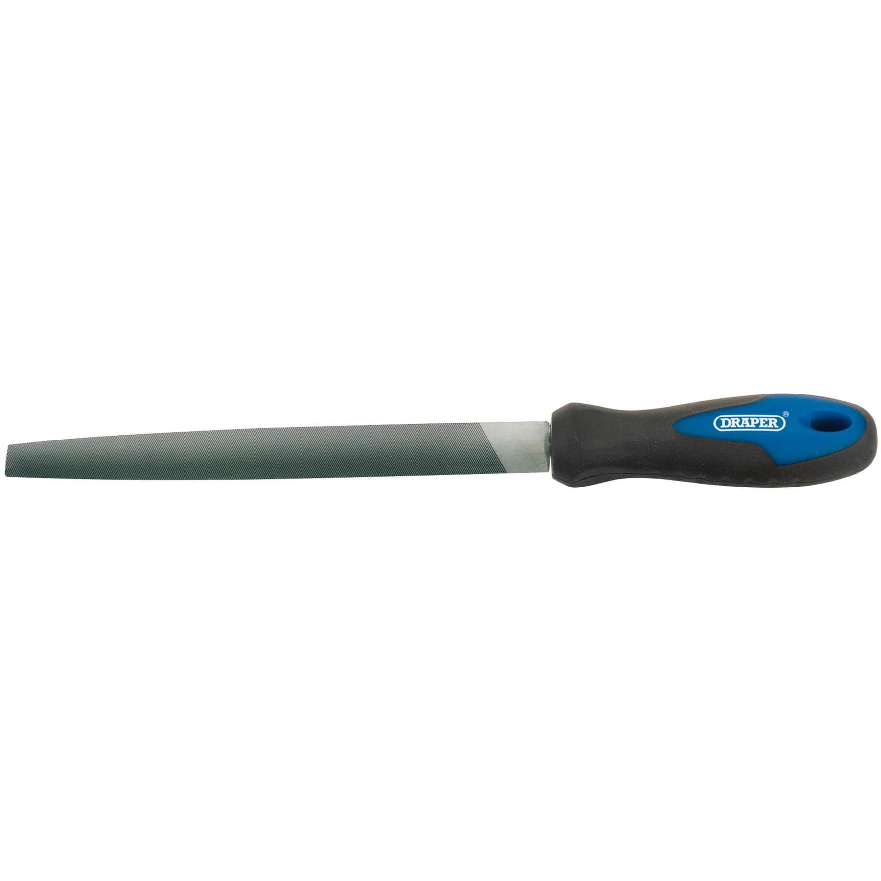 Draper Half Round File and Handle 8" / 200mm Second (Medium) Pack of 1