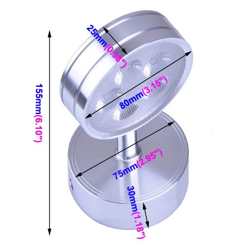 Luminturs 5W Dimmable Led Wall Sconce Picture Mirror Lamp Hotel Home Living Room Bedroom Bedside Hall Lobby Porch Store Poster High Power Modern Indoor Night Light Warm White #TOP1