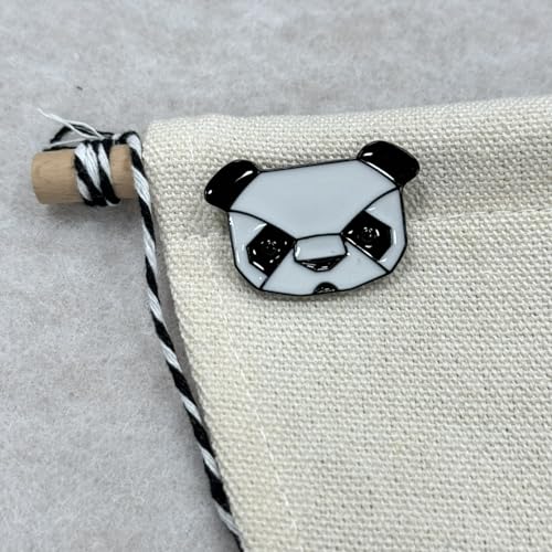Image of Panda Brooch Artist Shiny Jewelry Art Student Graduation Souvenir Brooch Drip Oil Painted Enamel Pin Suitable for Hat Jacket Canvas Bag